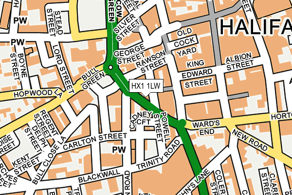 HX1 1LW map - OS OpenMap – Local (Ordnance Survey)