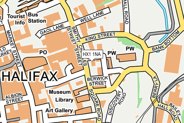HX1 1NA map - OS OpenMap – Local (Ordnance Survey)