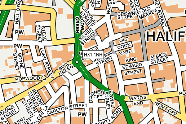 HX1 1NH map - OS OpenMap – Local (Ordnance Survey)