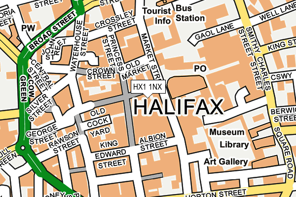 HX1 1NX map - OS OpenMap – Local (Ordnance Survey)