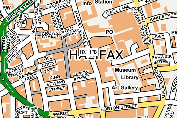 HX1 1PB map - OS OpenMap – Local (Ordnance Survey)