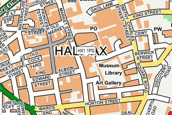 HX1 1PG map - OS OpenMap – Local (Ordnance Survey)