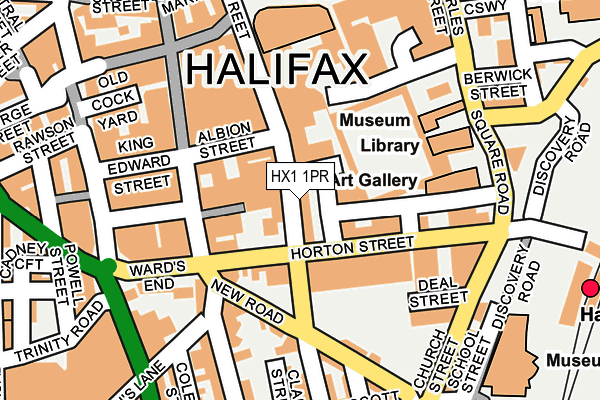 HX1 1PR map - OS OpenMap – Local (Ordnance Survey)