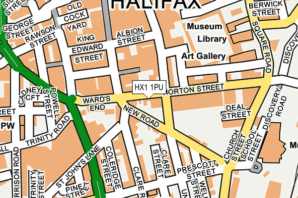 HX1 1PU map - OS OpenMap – Local (Ordnance Survey)
