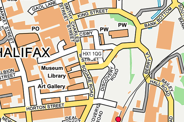 HX1 1QG map - OS OpenMap – Local (Ordnance Survey)