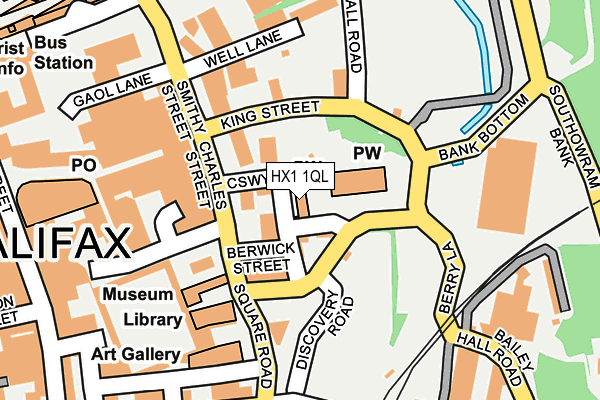 HX1 1QL map - OS OpenMap – Local (Ordnance Survey)