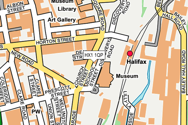 HX1 1QP map - OS OpenMap – Local (Ordnance Survey)