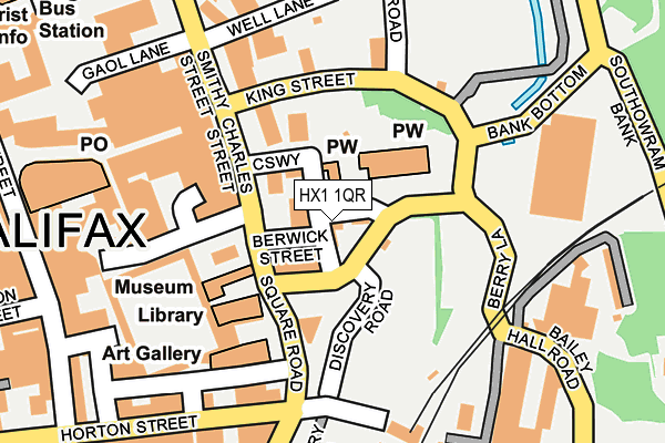 HX1 1QR map - OS OpenMap – Local (Ordnance Survey)