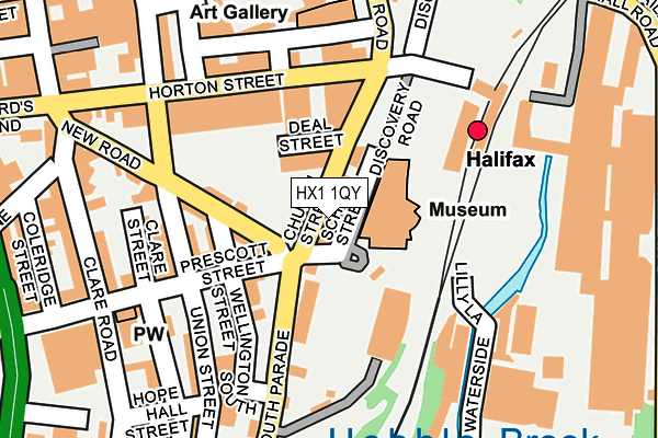 HX1 1QY map - OS OpenMap – Local (Ordnance Survey)