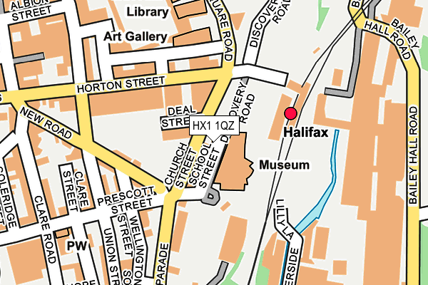 HX1 1QZ map - OS OpenMap – Local (Ordnance Survey)