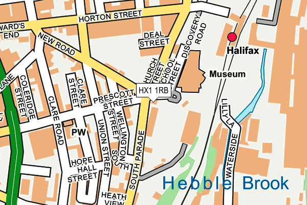 HX1 1RB map - OS OpenMap – Local (Ordnance Survey)