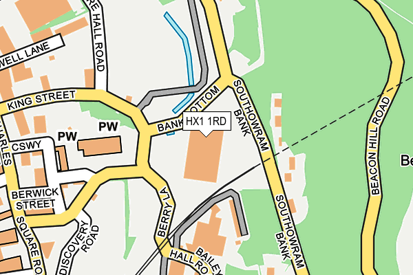 HX1 1RD map - OS OpenMap – Local (Ordnance Survey)