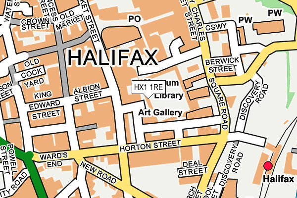 HX1 1RE map - OS OpenMap – Local (Ordnance Survey)