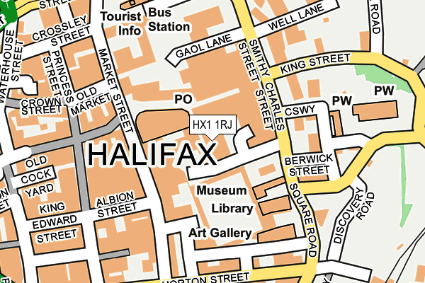 HX1 1RJ map - OS OpenMap – Local (Ordnance Survey)