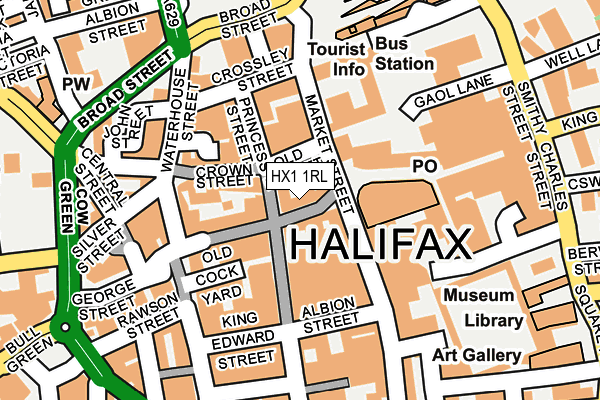 HX1 1RL map - OS OpenMap – Local (Ordnance Survey)
