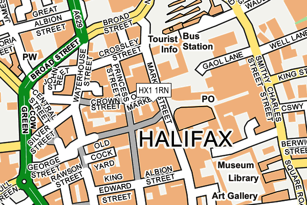 HX1 1RN map - OS OpenMap – Local (Ordnance Survey)