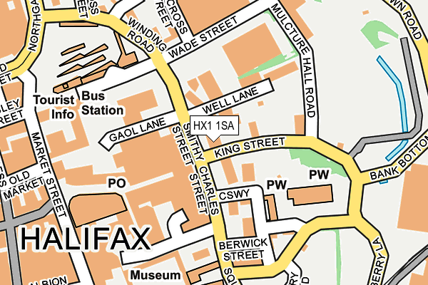 HX1 1SA map - OS OpenMap – Local (Ordnance Survey)