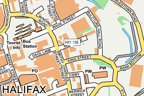 HX1 1SE map - OS OpenMap – Local (Ordnance Survey)