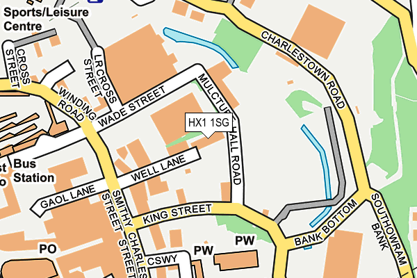 HX1 1SG map - OS OpenMap – Local (Ordnance Survey)