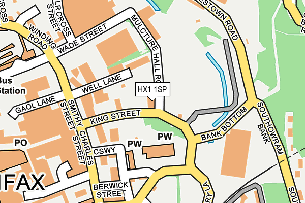 HX1 1SP map - OS OpenMap – Local (Ordnance Survey)