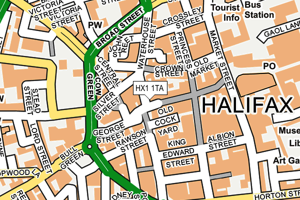 HX1 1TA map - OS OpenMap – Local (Ordnance Survey)