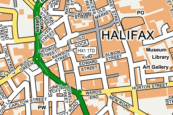 HX1 1TD map - OS OpenMap – Local (Ordnance Survey)