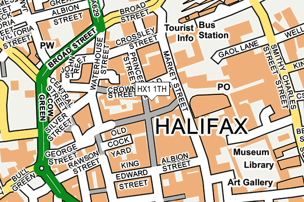 HX1 1TH map - OS OpenMap – Local (Ordnance Survey)