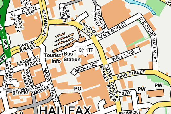 HX1 1TP map - OS OpenMap – Local (Ordnance Survey)