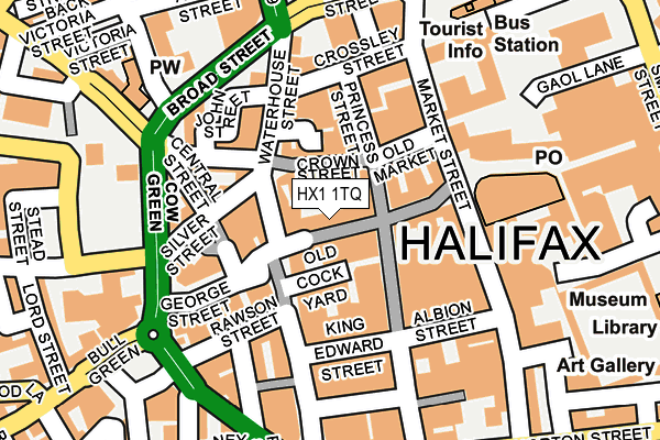 HX1 1TQ map - OS OpenMap – Local (Ordnance Survey)