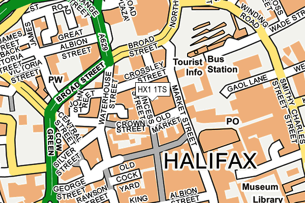 HX1 1TS map - OS OpenMap – Local (Ordnance Survey)