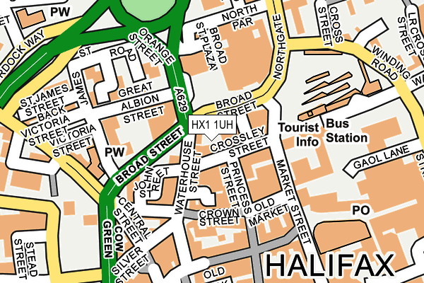 HX1 1UH map - OS OpenMap – Local (Ordnance Survey)