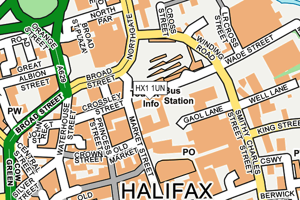 HX1 1UN map - OS OpenMap – Local (Ordnance Survey)