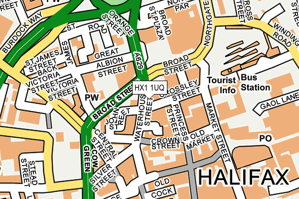 HX1 1UQ map - OS OpenMap – Local (Ordnance Survey)