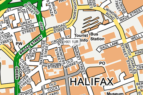 HX1 1UR map - OS OpenMap – Local (Ordnance Survey)