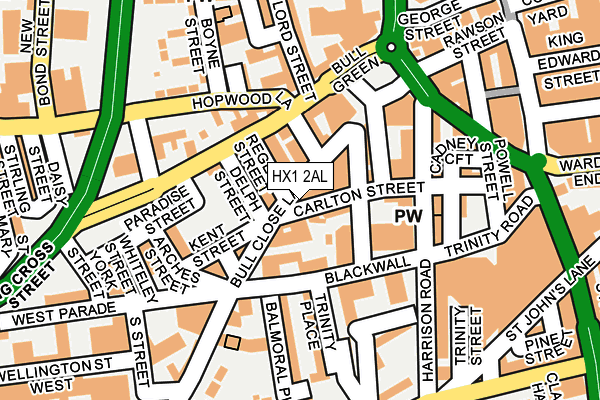 HX1 2AL map - OS OpenMap – Local (Ordnance Survey)