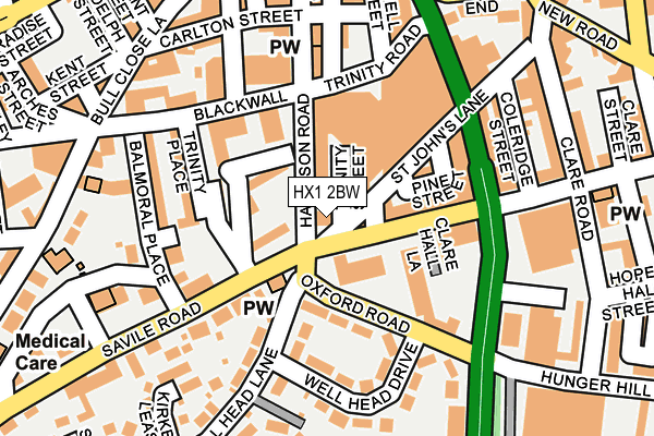 Map of TREEDOWN LIMITED at local scale