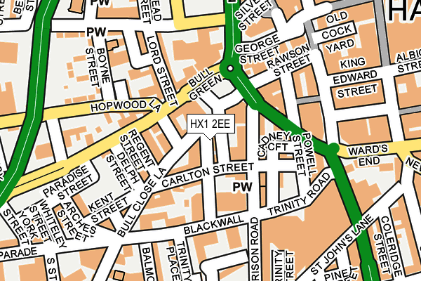 HX1 2EE map - OS OpenMap – Local (Ordnance Survey)