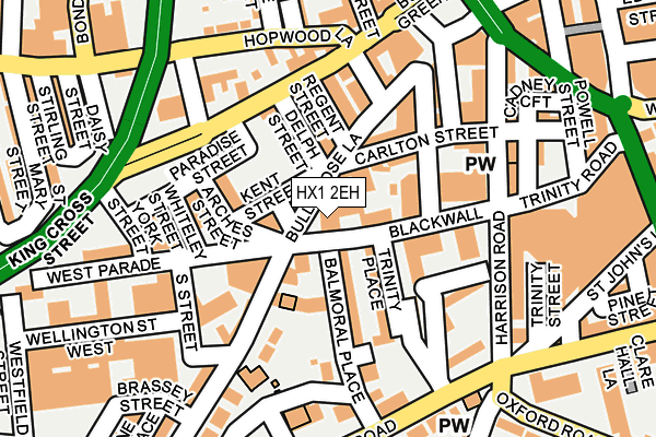 HX1 2EH map - OS OpenMap – Local (Ordnance Survey)