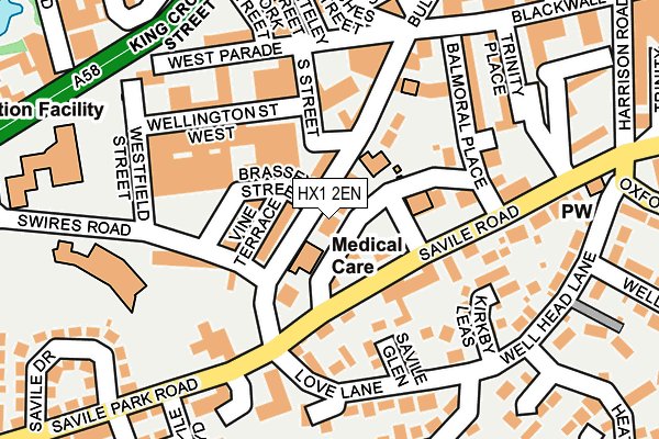 HX1 2EN map - OS OpenMap – Local (Ordnance Survey)