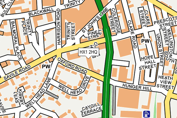 HX1 2HQ map - OS OpenMap – Local (Ordnance Survey)