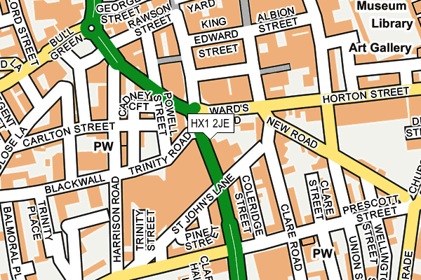 HX1 2JE map - OS OpenMap – Local (Ordnance Survey)