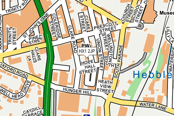 HX1 2JP map - OS OpenMap – Local (Ordnance Survey)