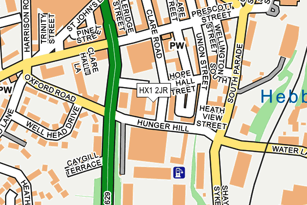 HX1 2JR map - OS OpenMap – Local (Ordnance Survey)