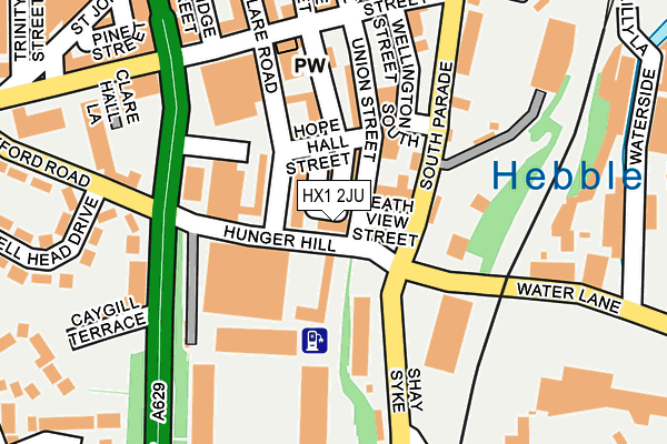 HX1 2JU map - OS OpenMap – Local (Ordnance Survey)