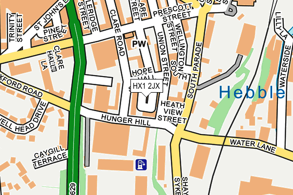 HX1 2JX map - OS OpenMap – Local (Ordnance Survey)