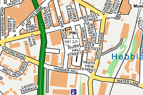 HX1 2JY map - OS OpenMap – Local (Ordnance Survey)