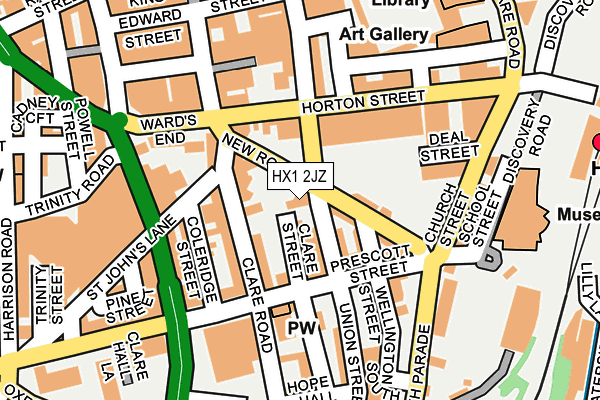 HX1 2JZ map - OS OpenMap – Local (Ordnance Survey)