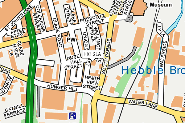 HX1 2LA map - OS OpenMap – Local (Ordnance Survey)