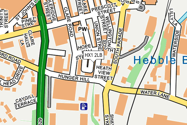 HX1 2LB map - OS OpenMap – Local (Ordnance Survey)