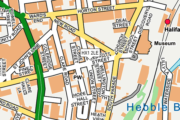 HX1 2LE map - OS OpenMap – Local (Ordnance Survey)